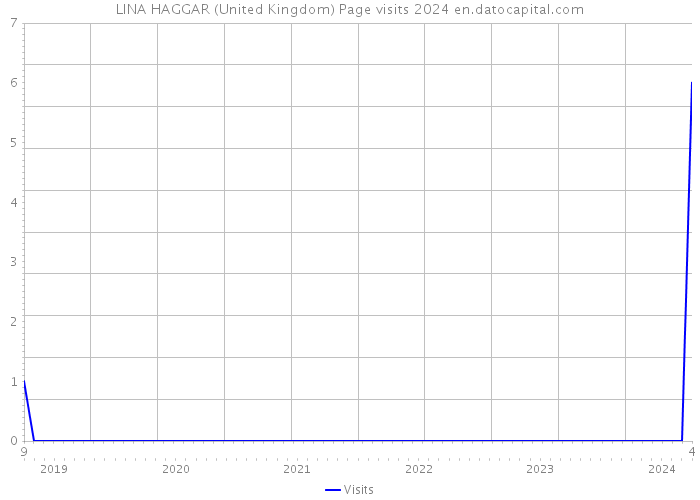 LINA HAGGAR (United Kingdom) Page visits 2024 