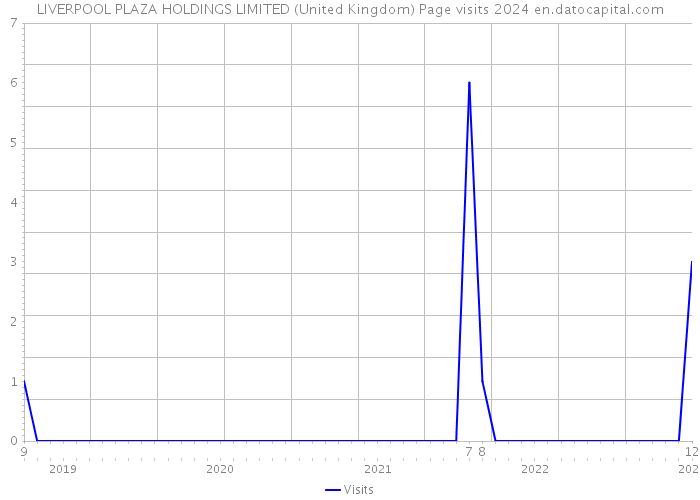 LIVERPOOL PLAZA HOLDINGS LIMITED (United Kingdom) Page visits 2024 