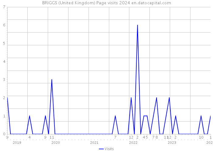 BRIGGS (United Kingdom) Page visits 2024 