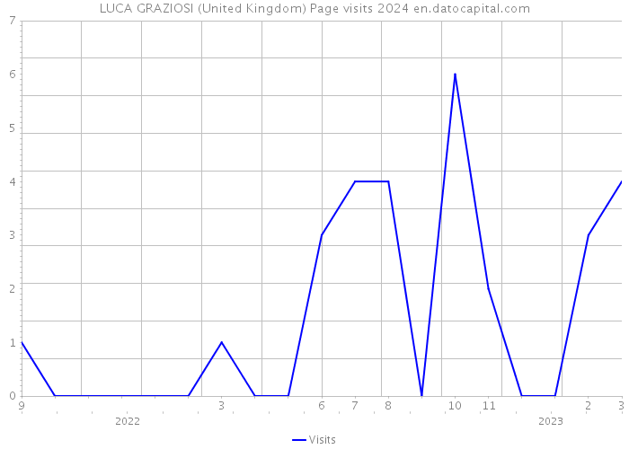 LUCA GRAZIOSI (United Kingdom) Page visits 2024 