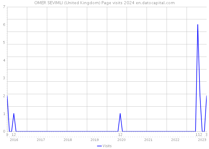 OMER SEVIMLI (United Kingdom) Page visits 2024 