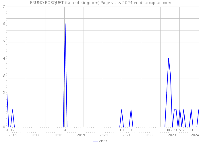 BRUNO BOSQUET (United Kingdom) Page visits 2024 