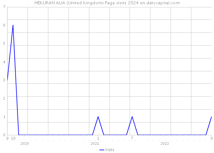 HEKURAN ALIA (United Kingdom) Page visits 2024 