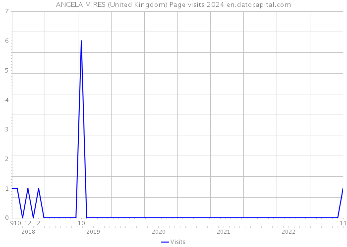 ANGELA MIRES (United Kingdom) Page visits 2024 