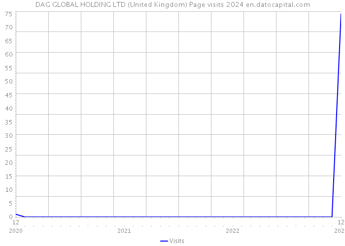 DAG GLOBAL HOLDING LTD (United Kingdom) Page visits 2024 