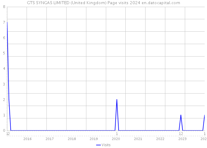 GTS SYNGAS LIMITED (United Kingdom) Page visits 2024 