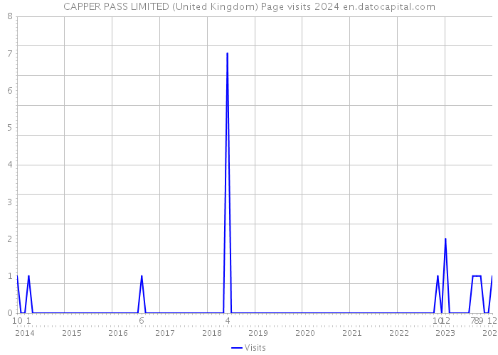 CAPPER PASS LIMITED (United Kingdom) Page visits 2024 