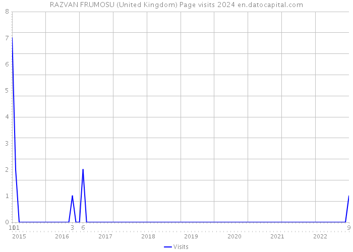 RAZVAN FRUMOSU (United Kingdom) Page visits 2024 