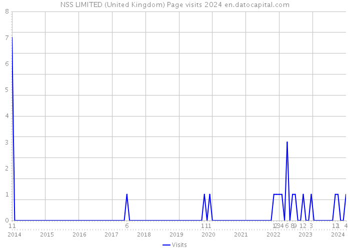 NSS LIMITED (United Kingdom) Page visits 2024 