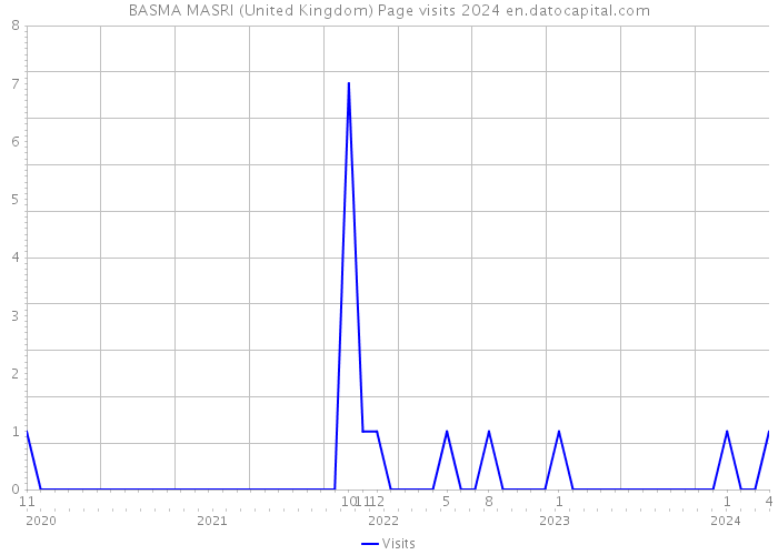 BASMA MASRI (United Kingdom) Page visits 2024 