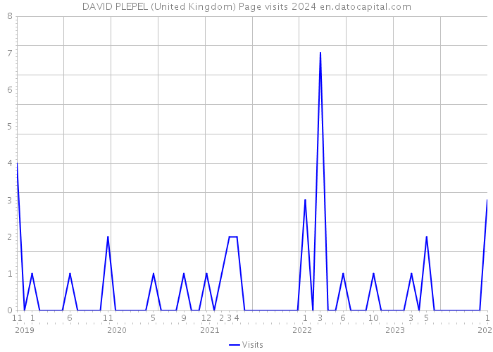 DAVID PLEPEL (United Kingdom) Page visits 2024 