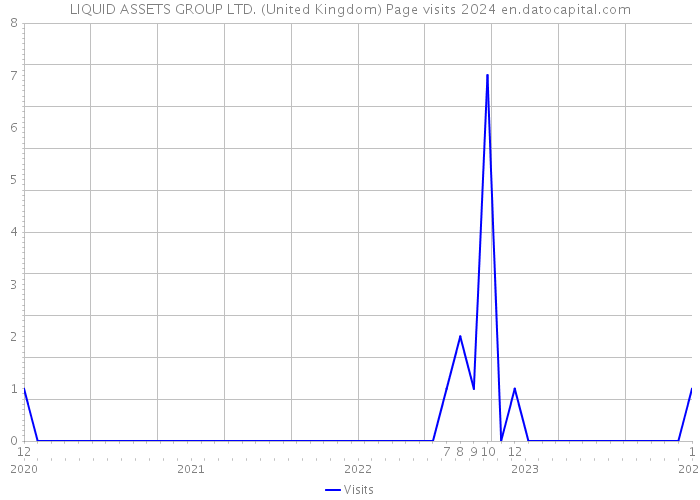LIQUID ASSETS GROUP LTD. (United Kingdom) Page visits 2024 