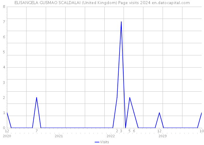 ELISANGELA GUSMAO SCALDALAI (United Kingdom) Page visits 2024 