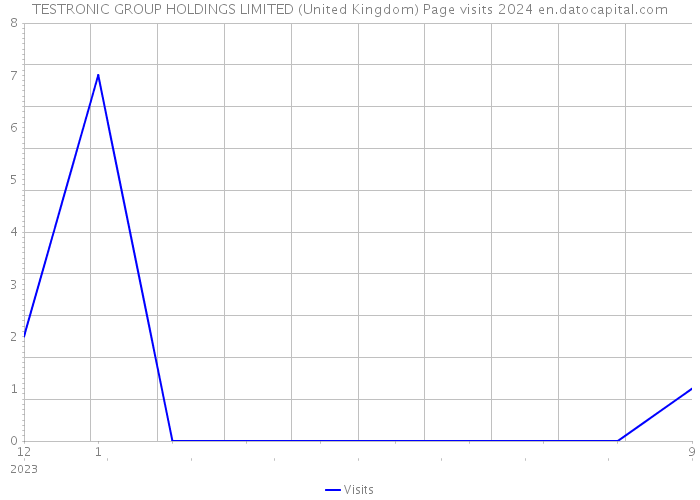 TESTRONIC GROUP HOLDINGS LIMITED (United Kingdom) Page visits 2024 