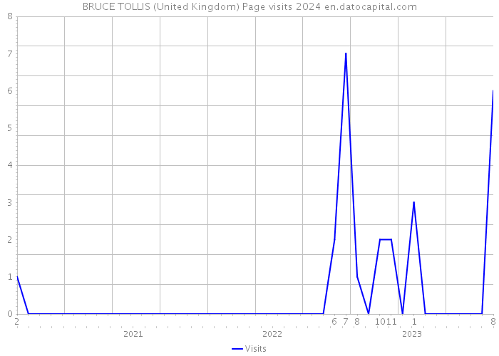 BRUCE TOLLIS (United Kingdom) Page visits 2024 