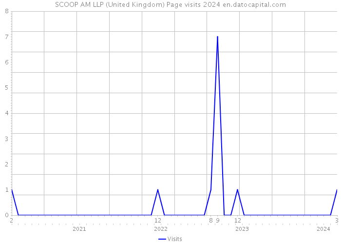 SCOOP AM LLP (United Kingdom) Page visits 2024 