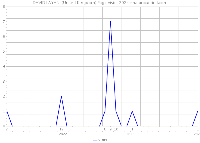 DAVID LAYANI (United Kingdom) Page visits 2024 