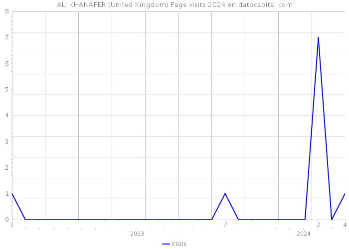 ALI KHANAFER (United Kingdom) Page visits 2024 
