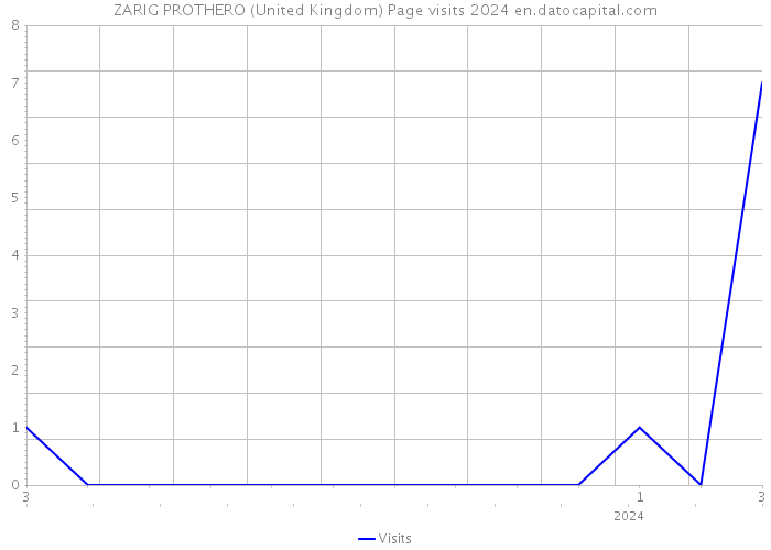 ZARIG PROTHERO (United Kingdom) Page visits 2024 