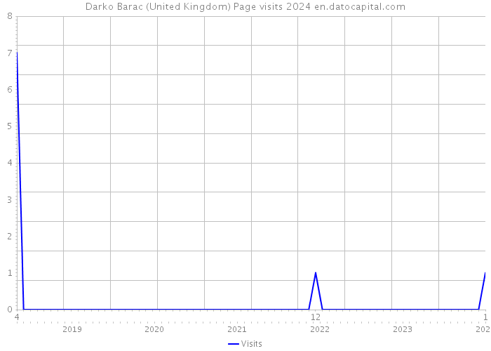 Darko Barac (United Kingdom) Page visits 2024 