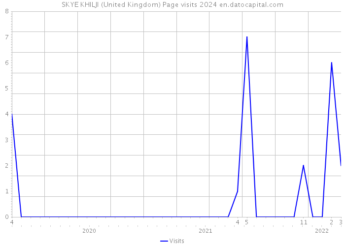 SKYE KHILJI (United Kingdom) Page visits 2024 