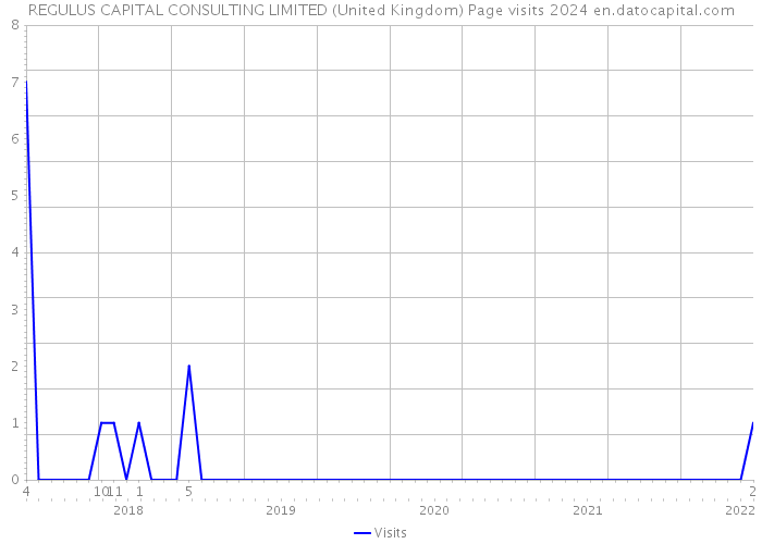 REGULUS CAPITAL CONSULTING LIMITED (United Kingdom) Page visits 2024 