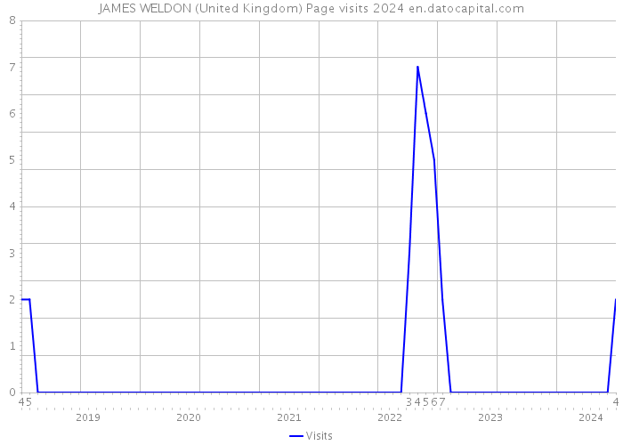 JAMES WELDON (United Kingdom) Page visits 2024 