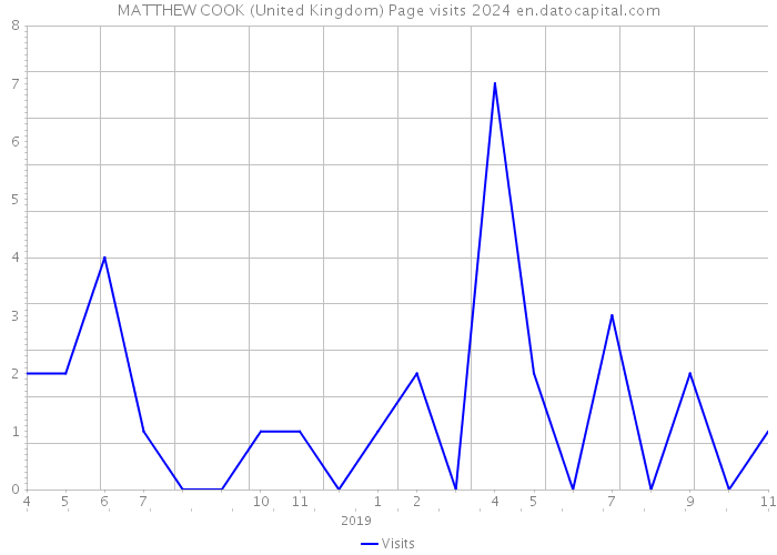 MATTHEW COOK (United Kingdom) Page visits 2024 
