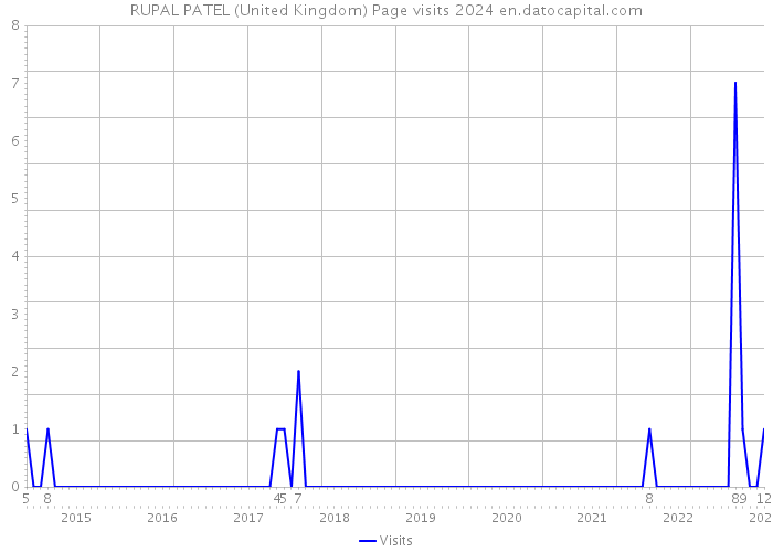 RUPAL PATEL (United Kingdom) Page visits 2024 