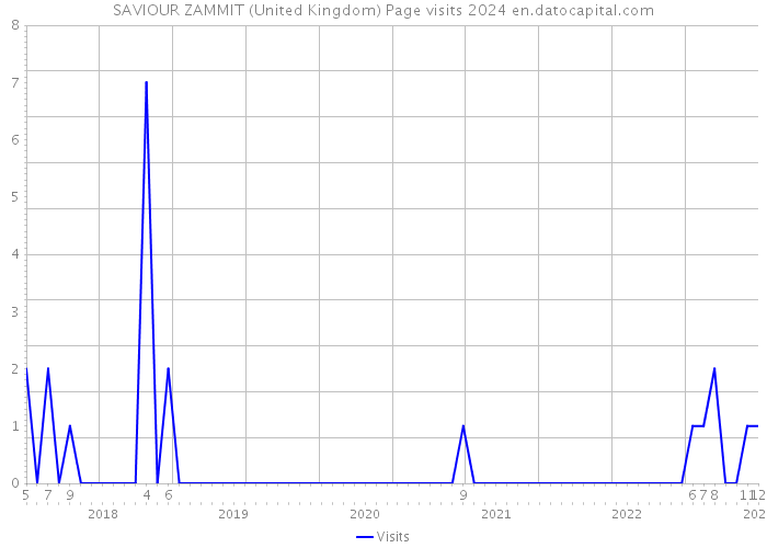 SAVIOUR ZAMMIT (United Kingdom) Page visits 2024 