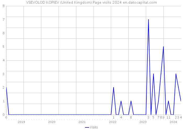 VSEVOLOD KOPIEV (United Kingdom) Page visits 2024 