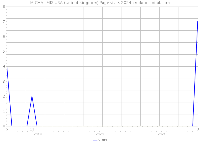 MICHAL MISIURA (United Kingdom) Page visits 2024 