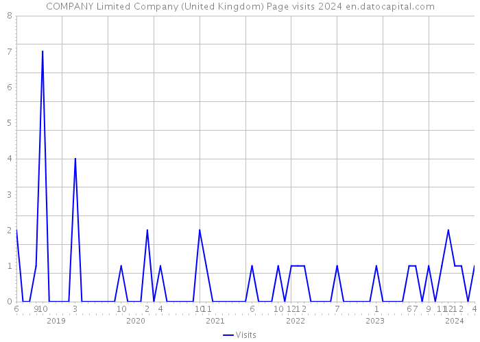 COMPANY Limited Company (United Kingdom) Page visits 2024 
