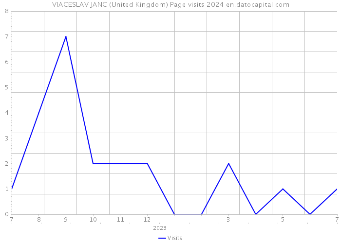 VIACESLAV JANC (United Kingdom) Page visits 2024 