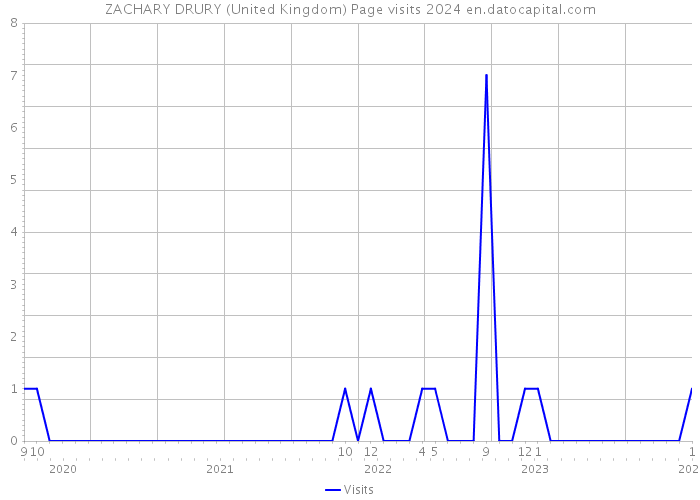 ZACHARY DRURY (United Kingdom) Page visits 2024 