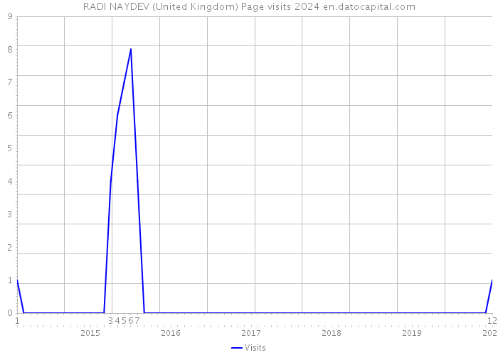 RADI NAYDEV (United Kingdom) Page visits 2024 