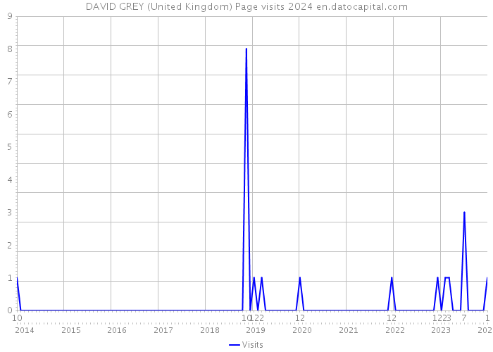 DAVID GREY (United Kingdom) Page visits 2024 