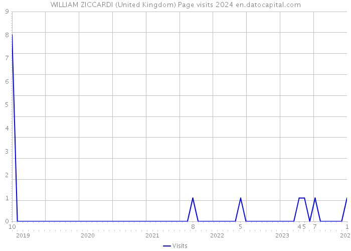 WILLIAM ZICCARDI (United Kingdom) Page visits 2024 