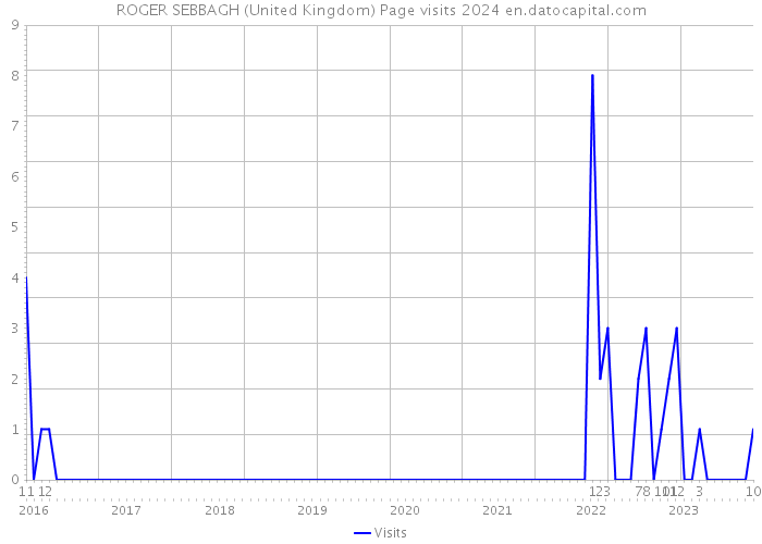 ROGER SEBBAGH (United Kingdom) Page visits 2024 