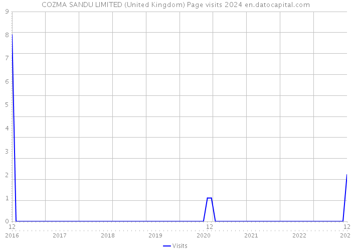 COZMA SANDU LIMITED (United Kingdom) Page visits 2024 