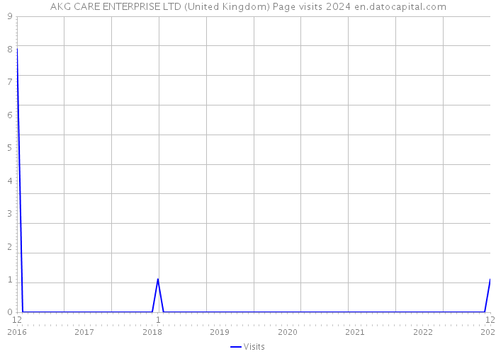 AKG CARE ENTERPRISE LTD (United Kingdom) Page visits 2024 