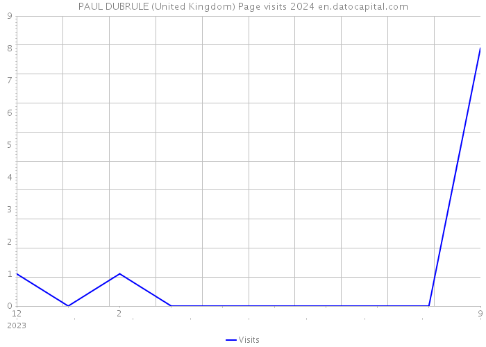 PAUL DUBRULE (United Kingdom) Page visits 2024 