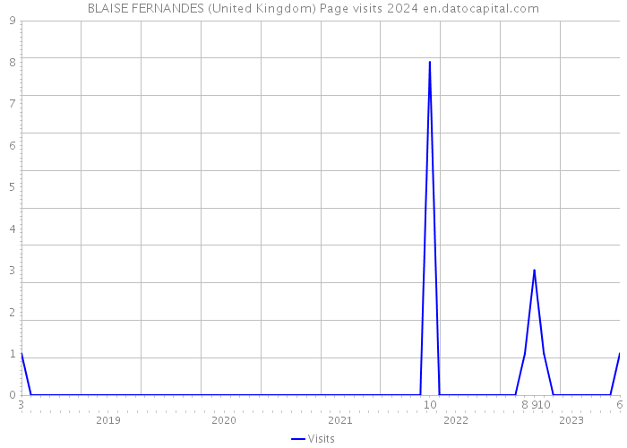 BLAISE FERNANDES (United Kingdom) Page visits 2024 