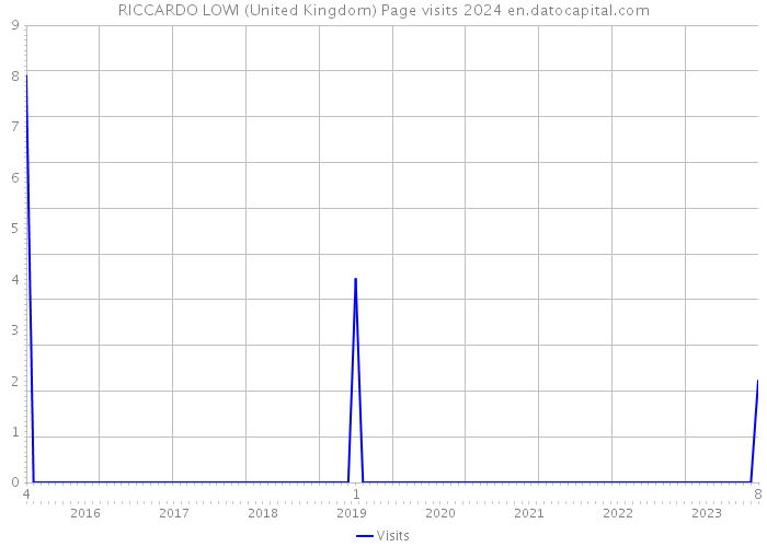 RICCARDO LOWI (United Kingdom) Page visits 2024 