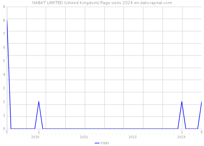 NABAT LIMITED (United Kingdom) Page visits 2024 