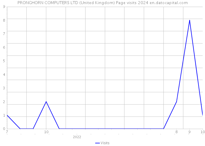 PRONGHORN COMPUTERS LTD (United Kingdom) Page visits 2024 