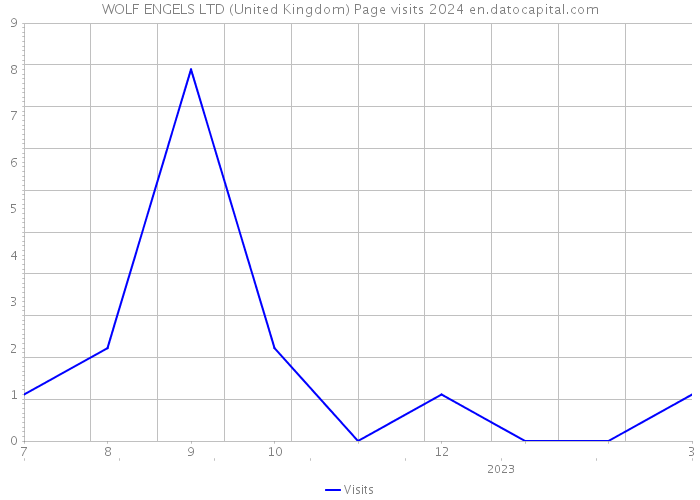 WOLF ENGELS LTD (United Kingdom) Page visits 2024 