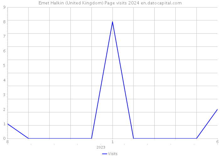 Emet Halkin (United Kingdom) Page visits 2024 