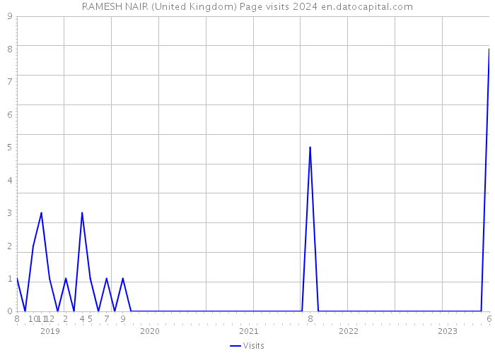 RAMESH NAIR (United Kingdom) Page visits 2024 